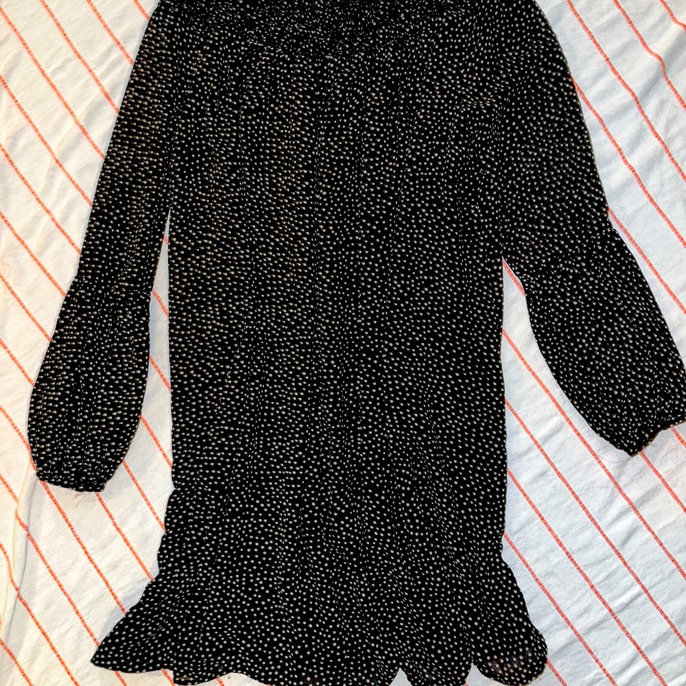 Black and white polka dot Zara dress size small
